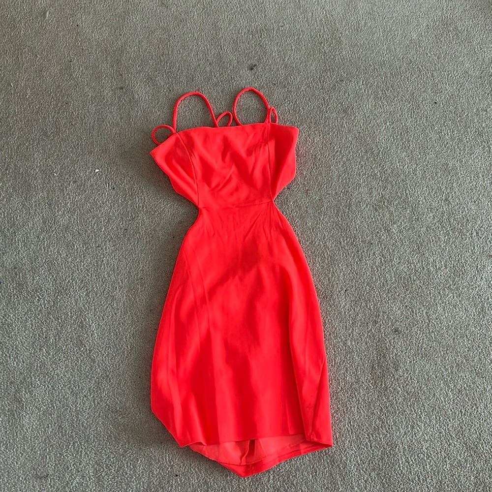 women’s semi formal mini dress w open back